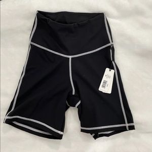 We wore what biker shorts